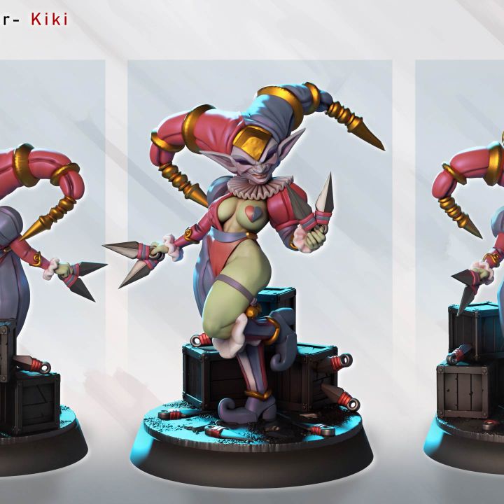 Goblin Jester Kiki Knifetoss by Gaz Minis
