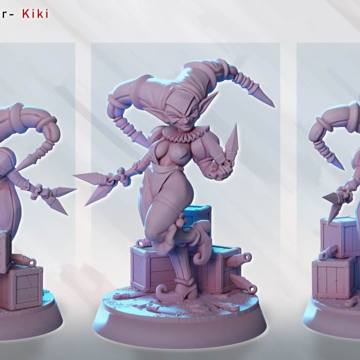 Goblin Jester Kiki Knifetoss by Gaz Minis
