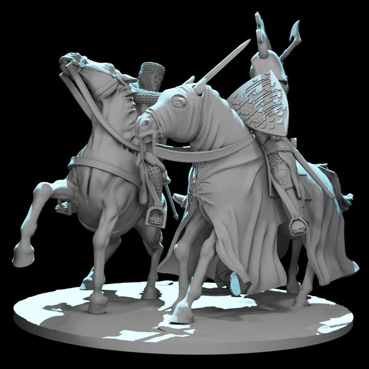 Danish King Valdemar vs Livonian Knight – Medieval Battle Vignette.