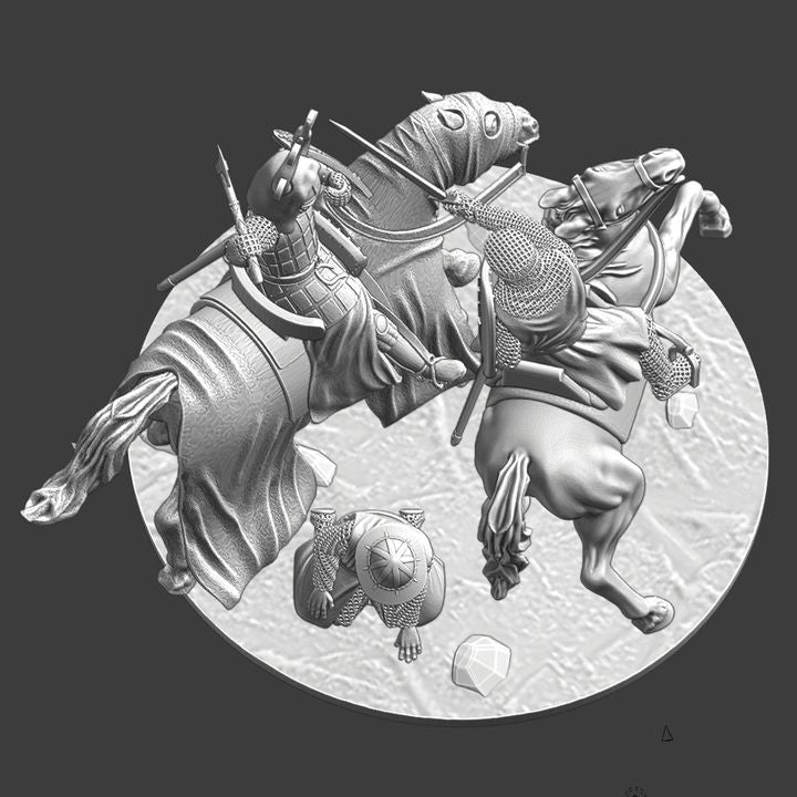 Danish King Valdemar vs Livonian Knight – Medieval Battle Vignette.