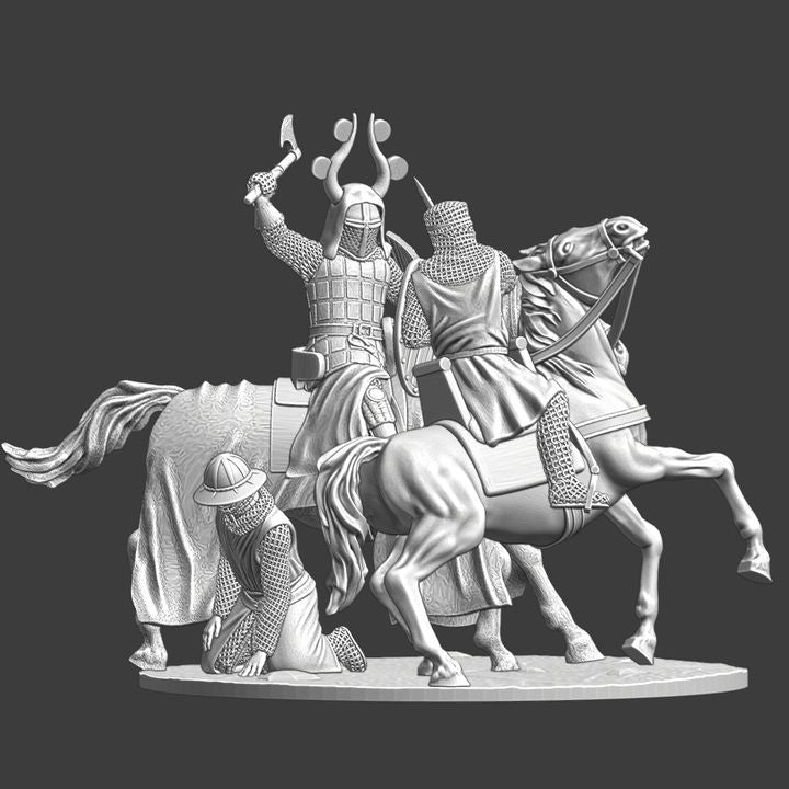 Danish King Valdemar vs Livonian Knight – Medieval Battle Vignette.
