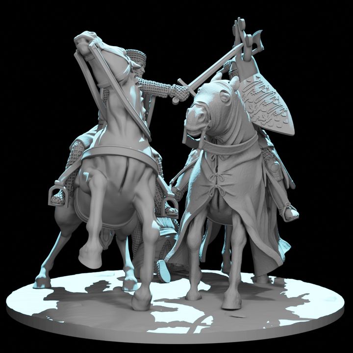 Danish King Valdemar vs Livonian Knight – Medieval Battle Vignette.