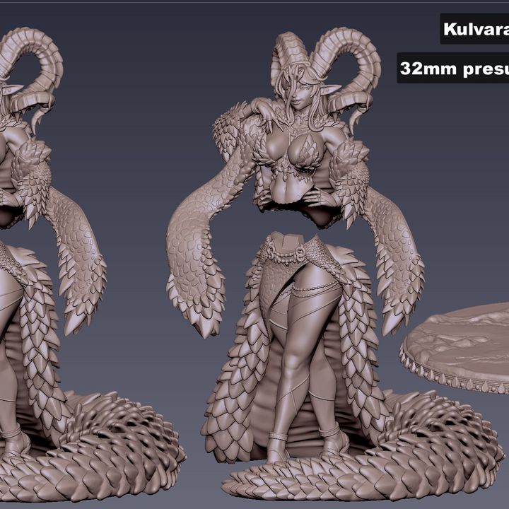 Kulvara Goldvein – Gilded Dragon Matriarch by Gaz Minis