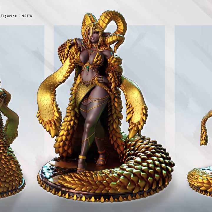 Kulvara Goldvein – Gilded Dragon Matriarch by Gaz Minis
