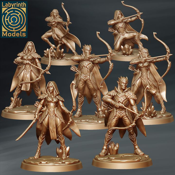 Ice Elves Archers 2 by Labyrinth Models