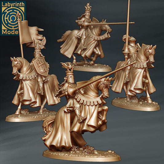 Knight Mounted by Labyrinth Models