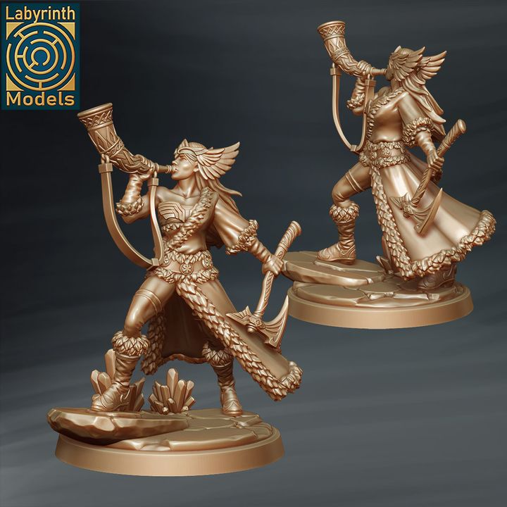 Valkyrie Berserkers Command Group by Labyrinth Models