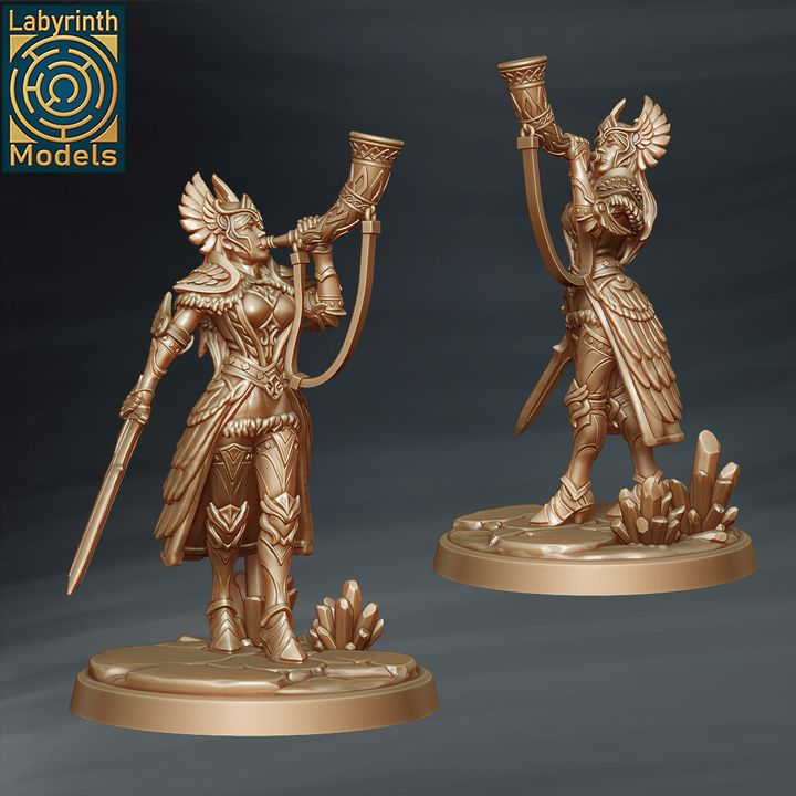 Valkyrie Warriors Command Group by Labyrinth Models