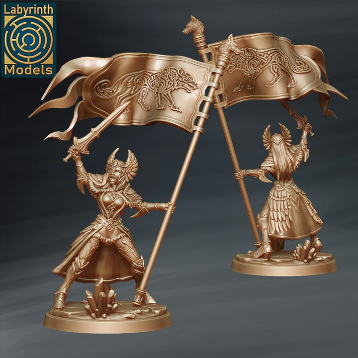 Valkyrie Warriors Command Group by Labyrinth Models