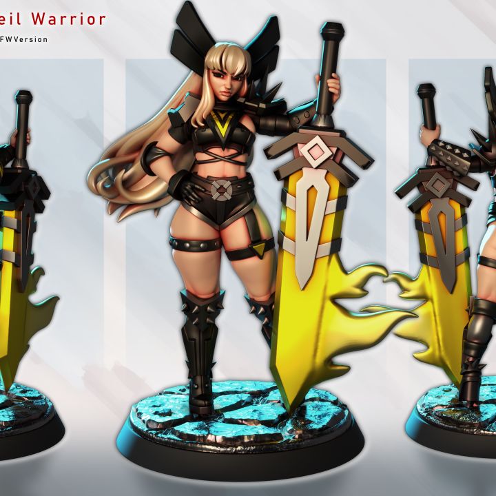 Lady Majique – Veil Warrior by Gaz Minis