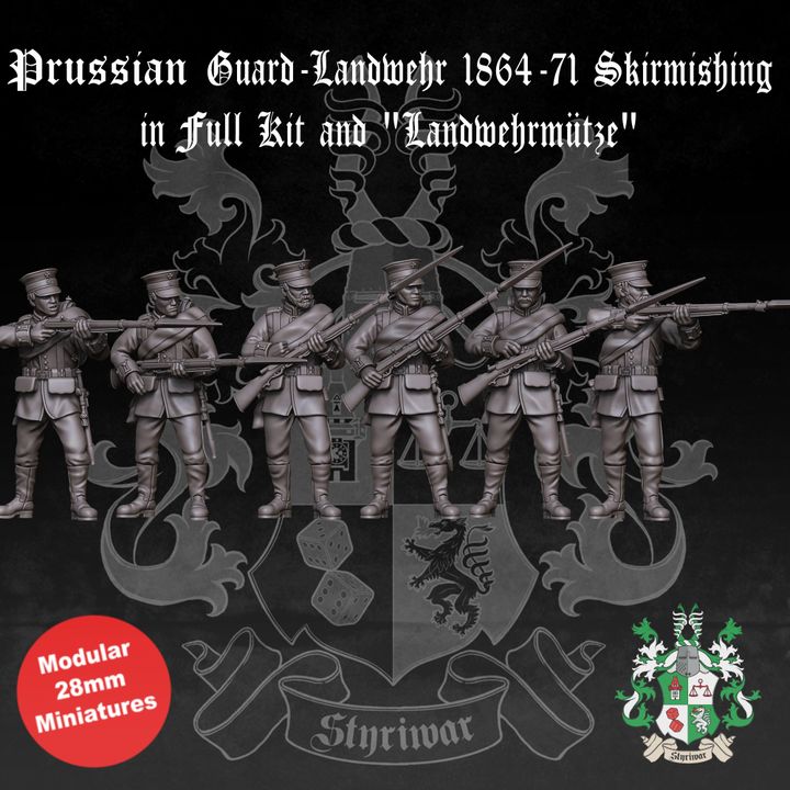 Prussian Guard-Landwehr Skirmishing 1864-71 (Full Kit) by Styriwar