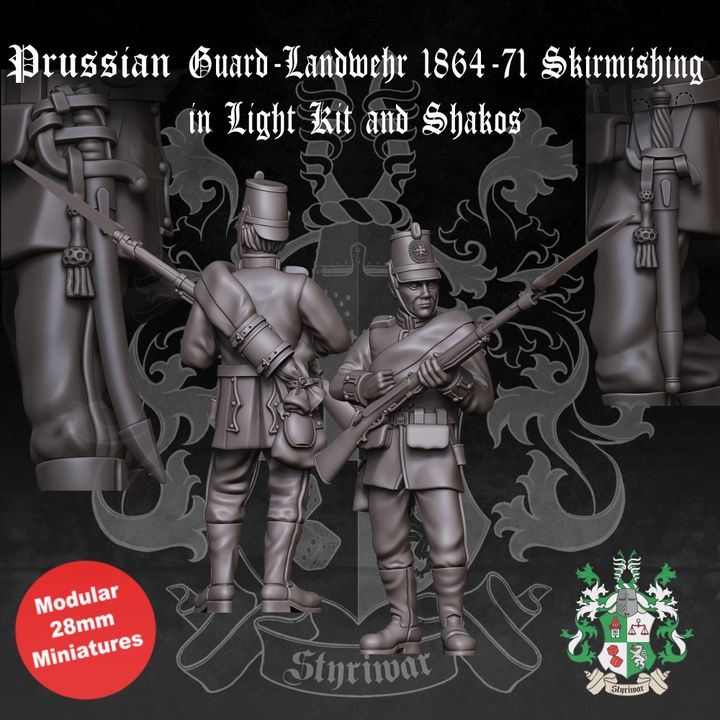 Prussian Guard-Landwehr Skirmishing 1864-71 (Full Kit) by Styriwar