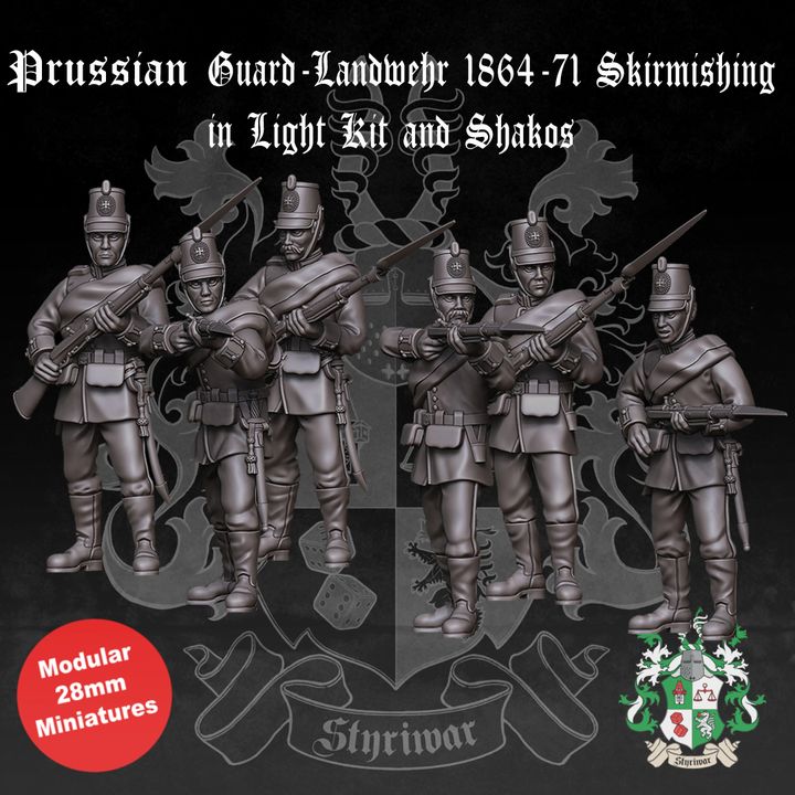Prussian Guard-Landwehr Skirmishing 1864-71 (Full Kit) by Styriwar
