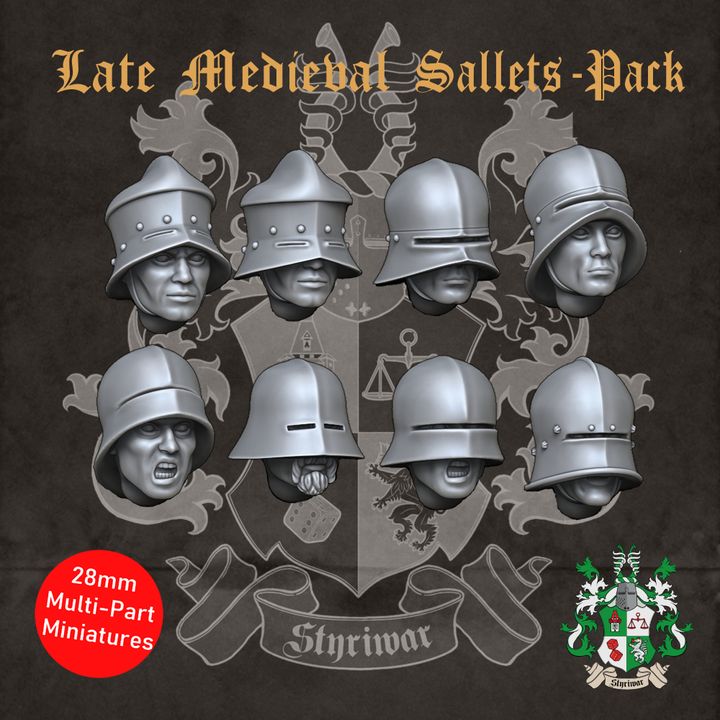 Late Medieval Sallets Pack 2 by Styriwar
