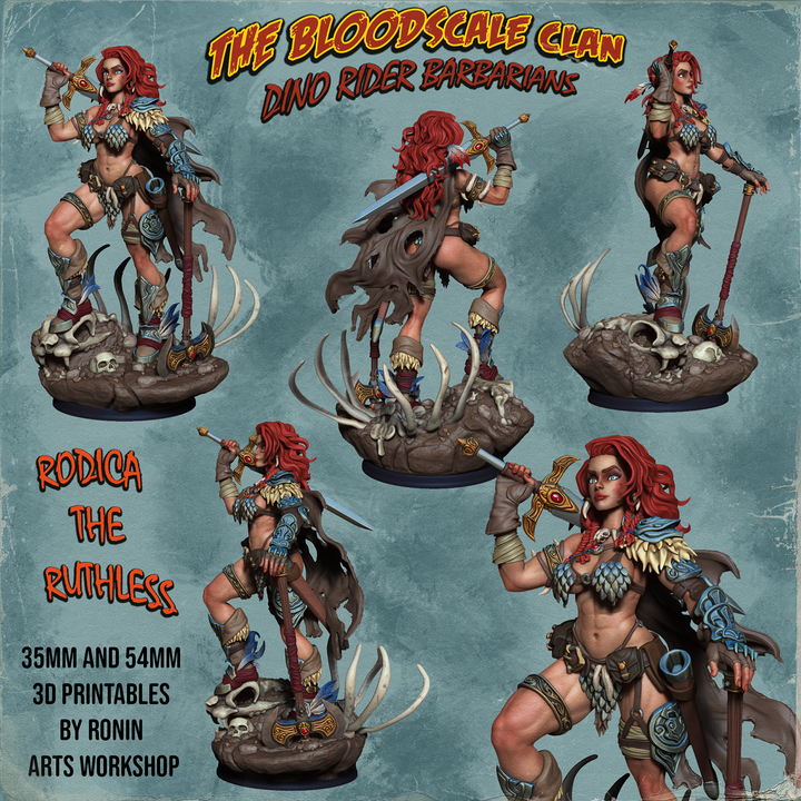 Rodica The Ruthless - Female Barbarian by Ronin Arts Workshop