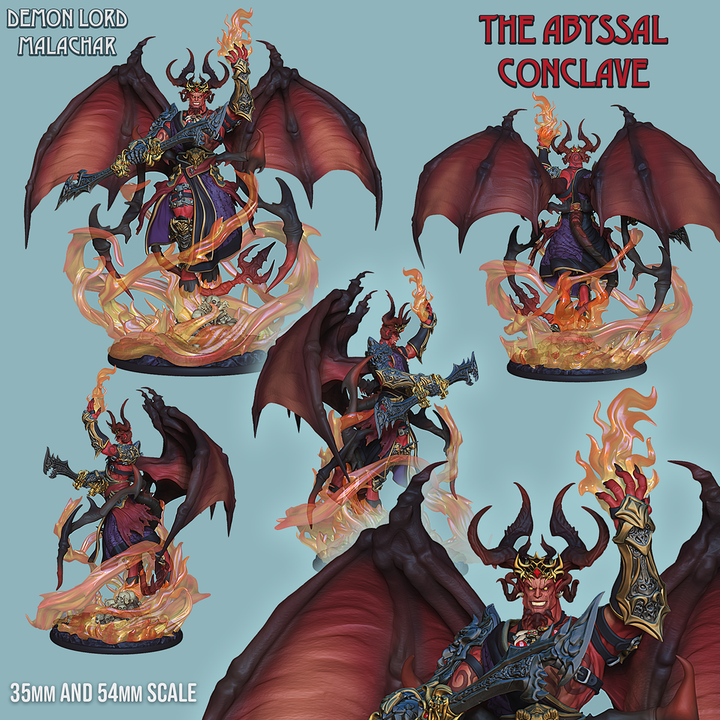 Demon King Malachar - Giant Demon Monster by Ronin Arts Workshop