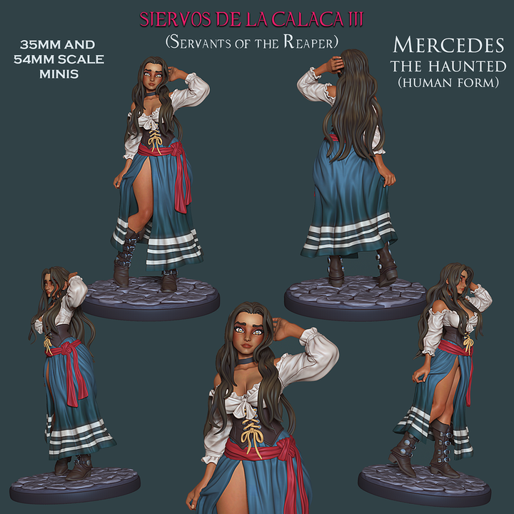 Mercedes The Haunted - Dual Form Peasant (Were-Coyote) by Ronin Arts Workshop