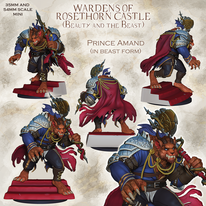Amand The Beast - Beauty and the Beast by Ronin Arts Workshop