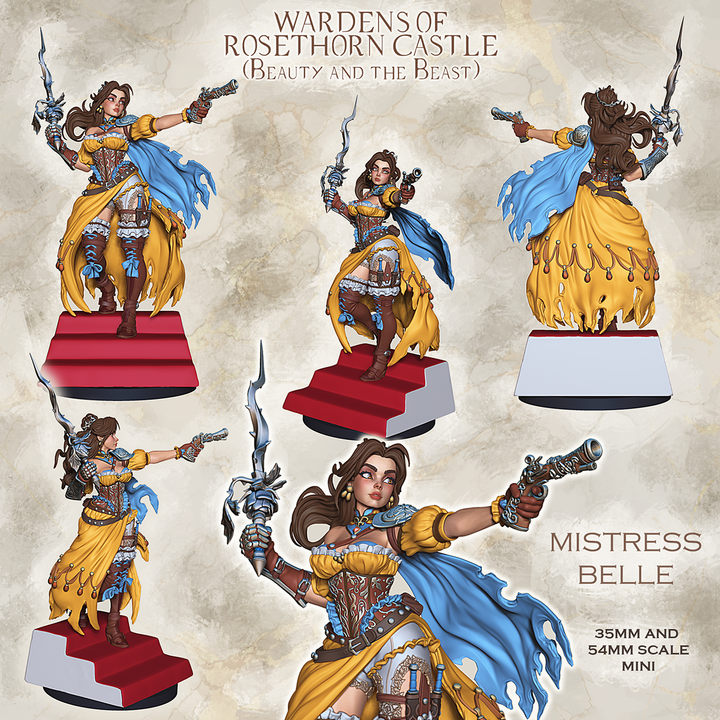 Belle - Mistress of Castle Rosethorn - Beauty and the Beast by Ronin Arts Workshop