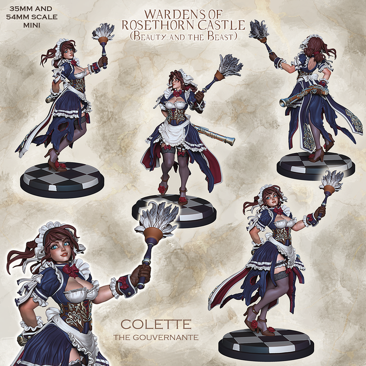 Colette the gouvernante - Head Maid of Castle Rosethorne by Ronin Arts Workshop