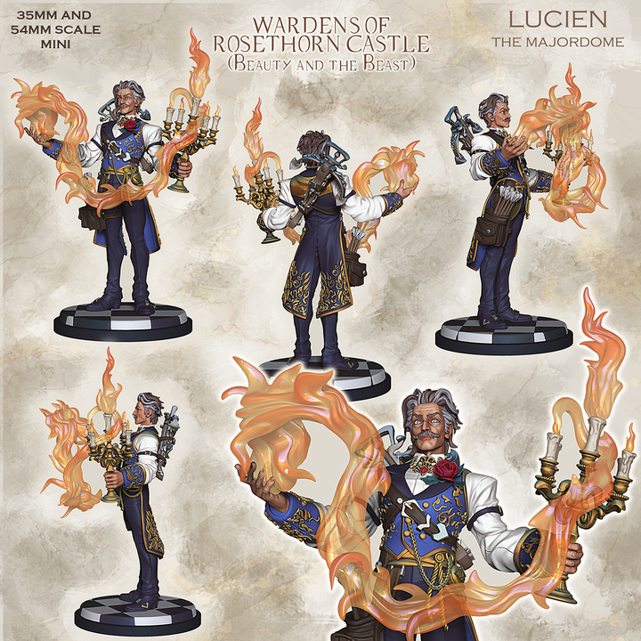 Lucien - The Majordome - Butler of Rosethorne Castle by Ronin Arts Workshop
