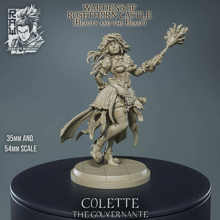 Colette the gouvernante - Head Maid of Castle Rosethorne by Ronin Arts Workshop