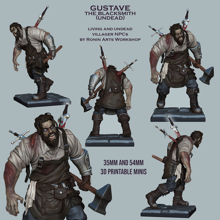 Gustave The Blacksmith by Ronin Arts Workshop