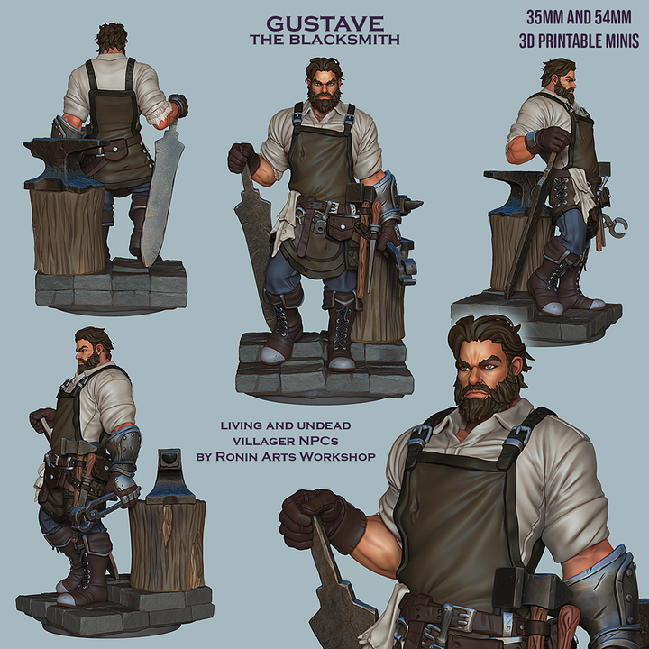 Gustave The Blacksmith by Ronin Arts Workshop
