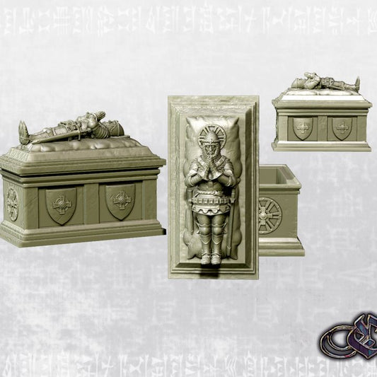 "Tomb of a holy knight - 14th century" by Ezipion miniatures
