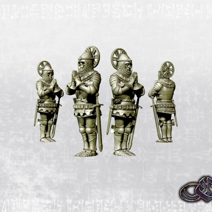 "Holy Knight praying Effigy - 14th century" by Ezipion miniatures