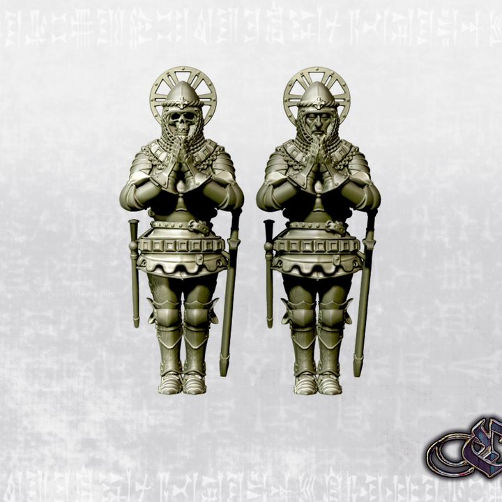 "Holy Knight praying Effigy - 14th century" by Ezipion miniatures