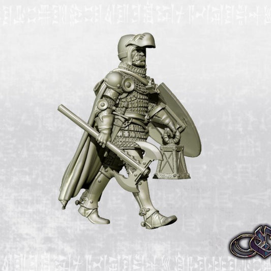 "Veteran KnightLamp & Axe - 14th century" by Ezipion miniatures