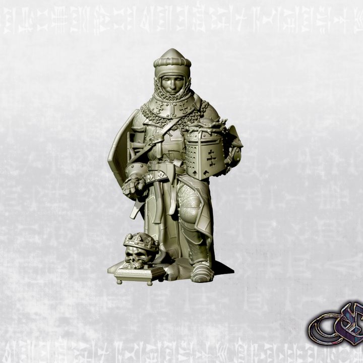 "Knight of the Catacomb Cross - Dark 14th century" by Ezipion miniatures