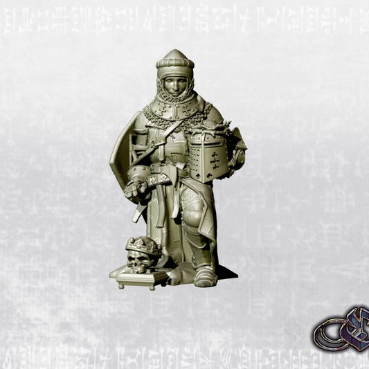 "Knight of the Catacomb Cross - Dark 14th century" by Ezipion miniatures