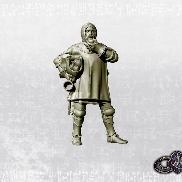 "Man-at-apples - 14th century" by Ezipion miniatures