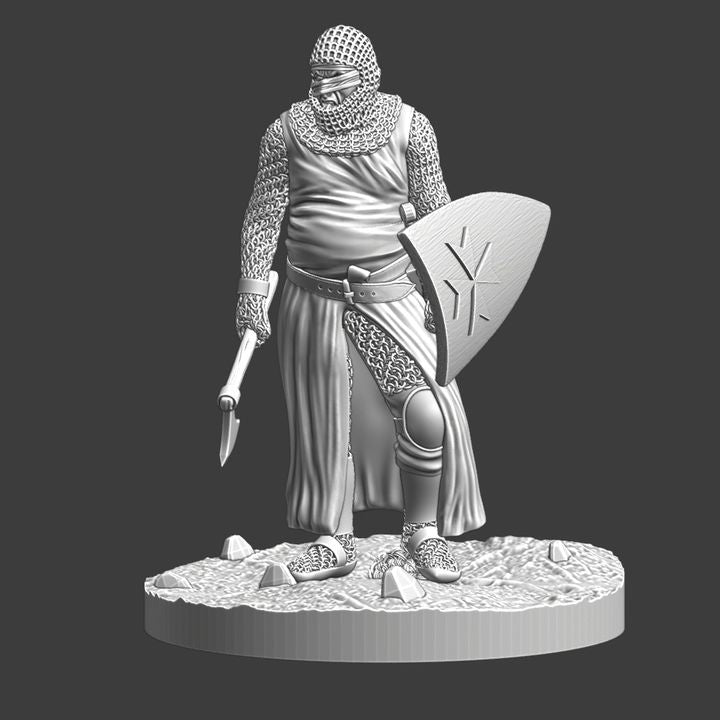 St. Lazarus - Leper Knight Miniature Knight.