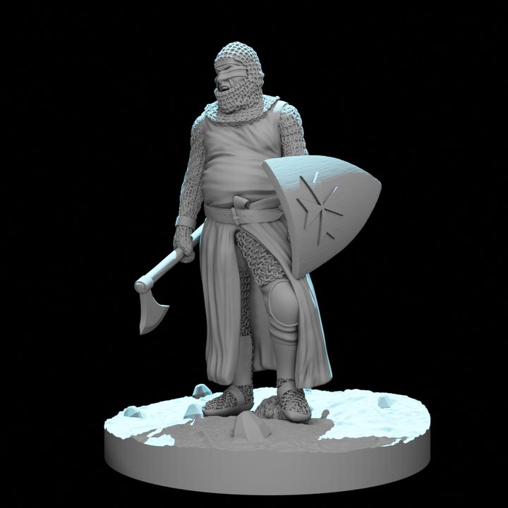 St. Lazarus - Leper Knight Miniature Knight.