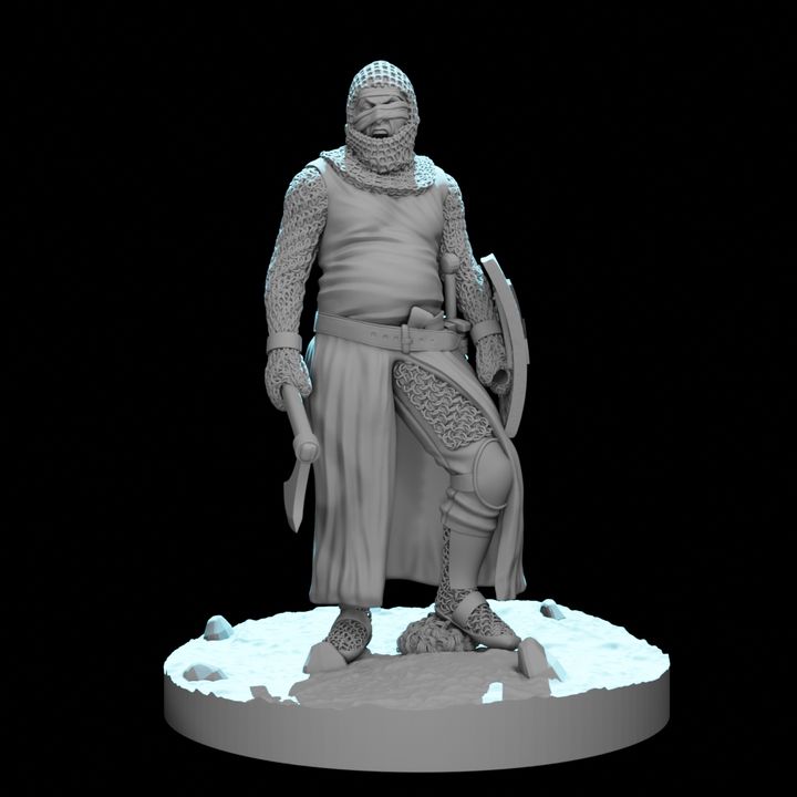 St. Lazarus - Leper Knight Miniature Knight.