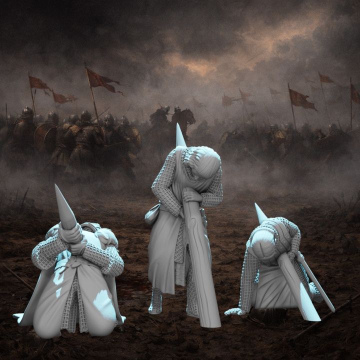 Impaled Knights on Stakes – Medieval Horror & Execution Scene