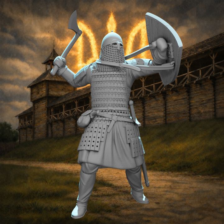Medieval Ukrainian Warrior – Defender of the Frontier