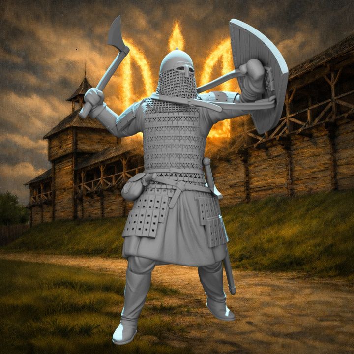 Medieval Ukrainian Warrior – Defender of the Frontier