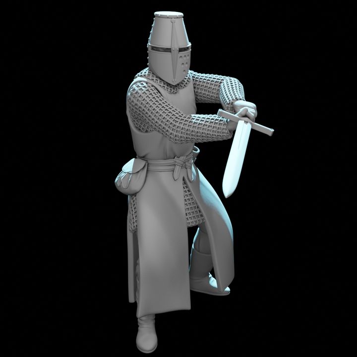 Medieval Knight Swordfighter – Great Helm