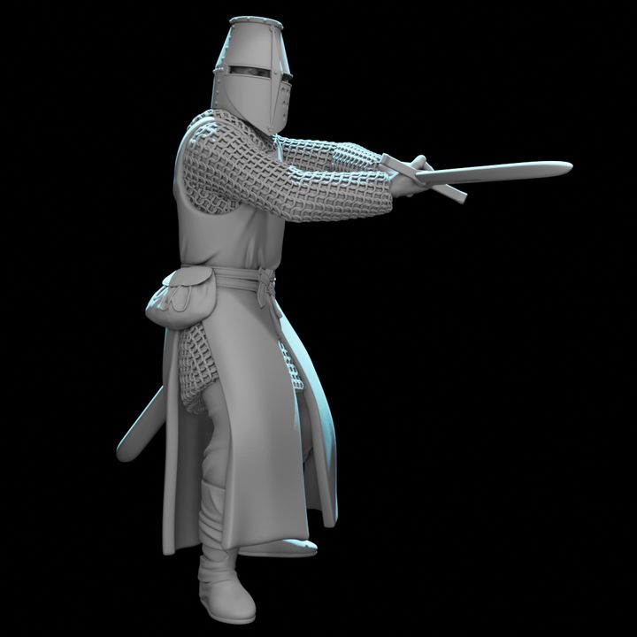 Medieval Knight Swordfighter – Great Helm