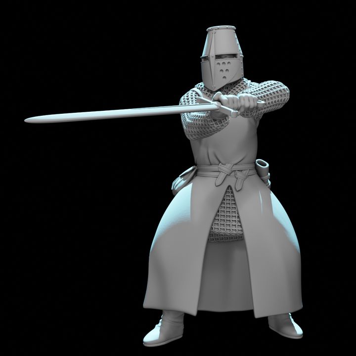 Medieval Knight Swordfighter – Great Helm