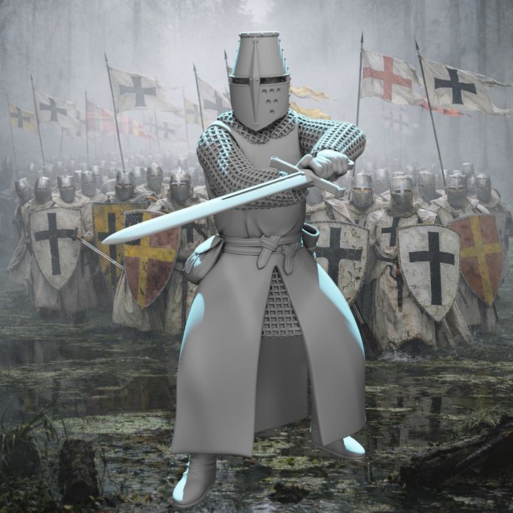 Medieval Knight Swordfighter – Great Helm