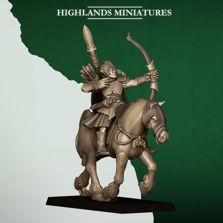 Mounted Feral Archers by Highlands Miniatures