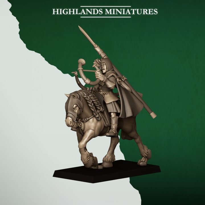 Mounted Feral Archers by Highlands Miniatures