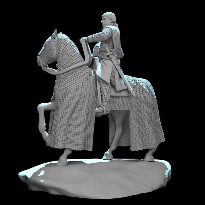 Mounted Knight - Helmet in hand