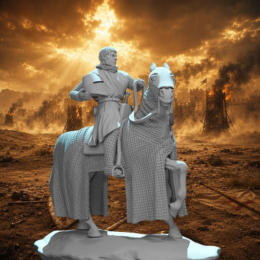 Mounted Knight - Helmet in hand