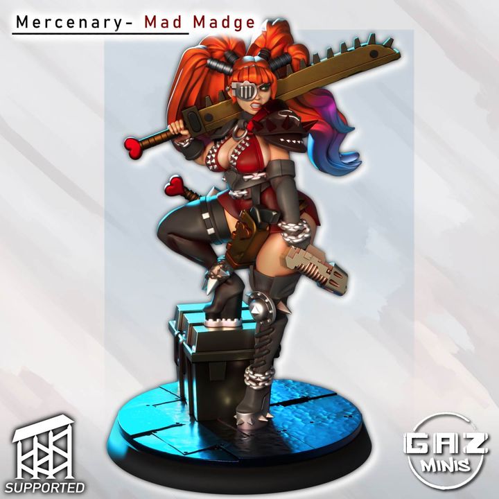 Mad Madge - Mercenary by Gaz Minis